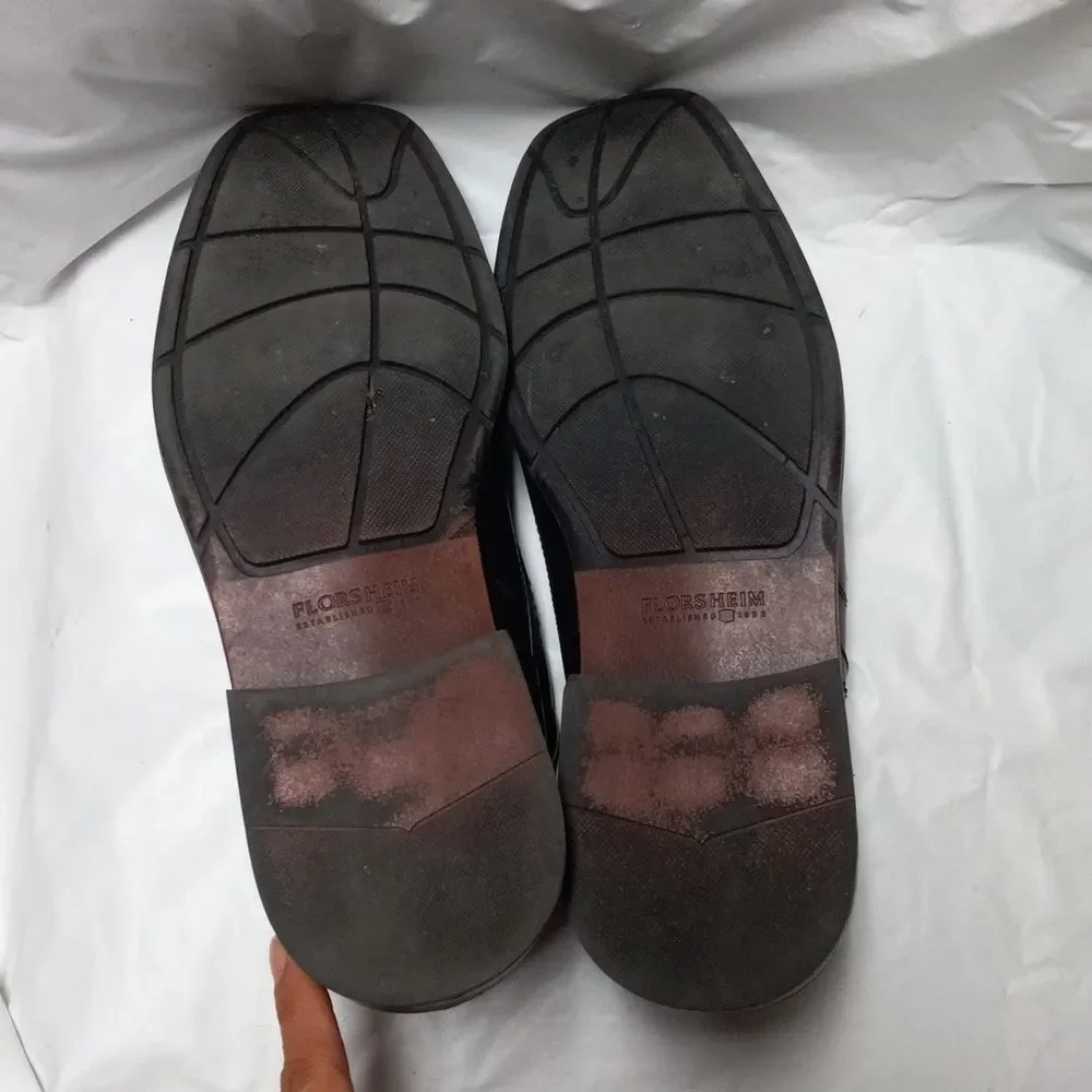 Florsheim Shoes Mens 11 Casual Oxfords Black Leather Derby Comfort